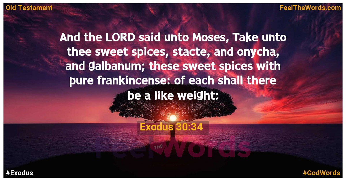 Exodus 30:34