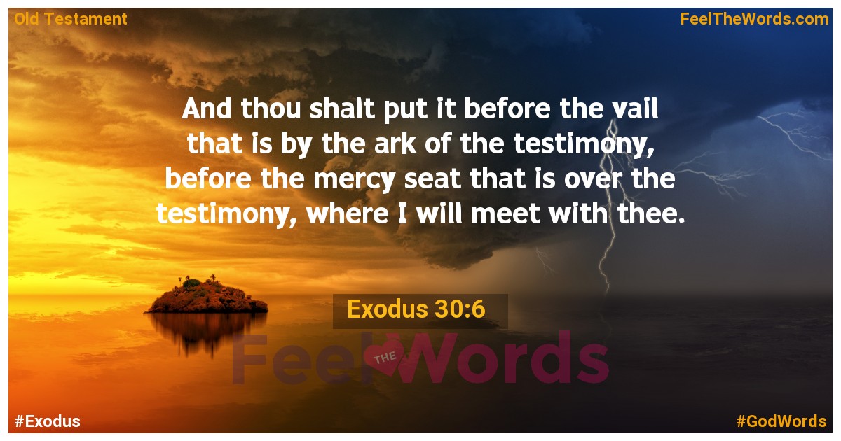 Exodus 30:6