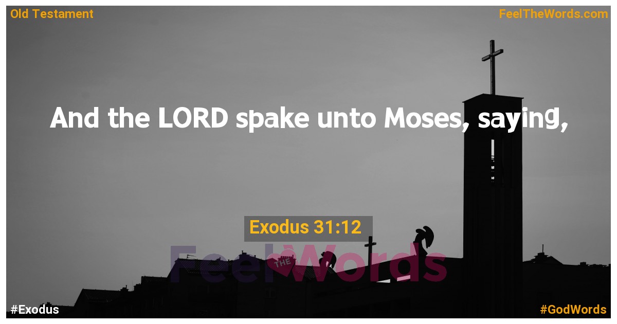 Exodus 31:12
