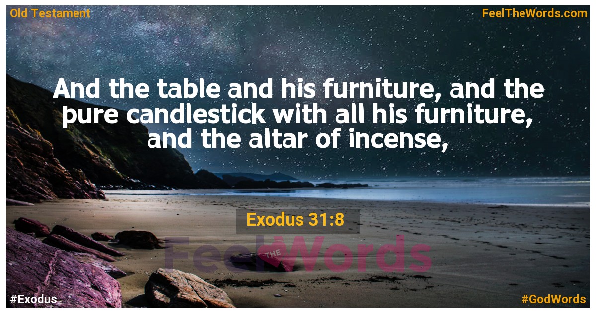 Exodus 31:8