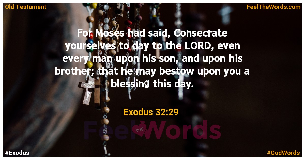Exodus 32:29