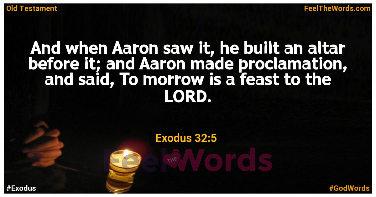 Exodus 32:5
