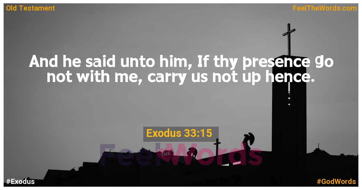 Exodus 33:15