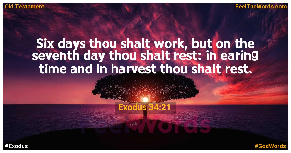 Exodus 34:21