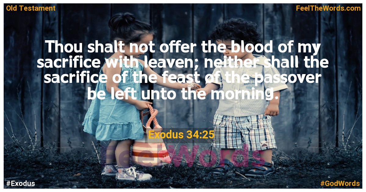Exodus 34:25