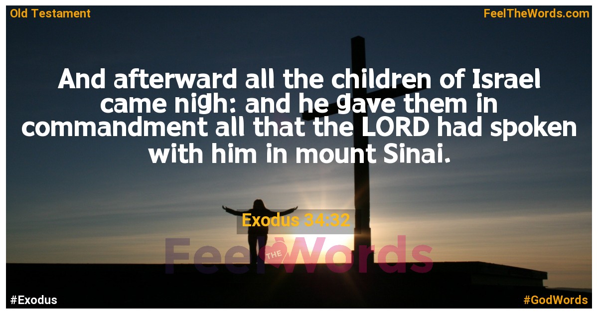 Exodus 34:32