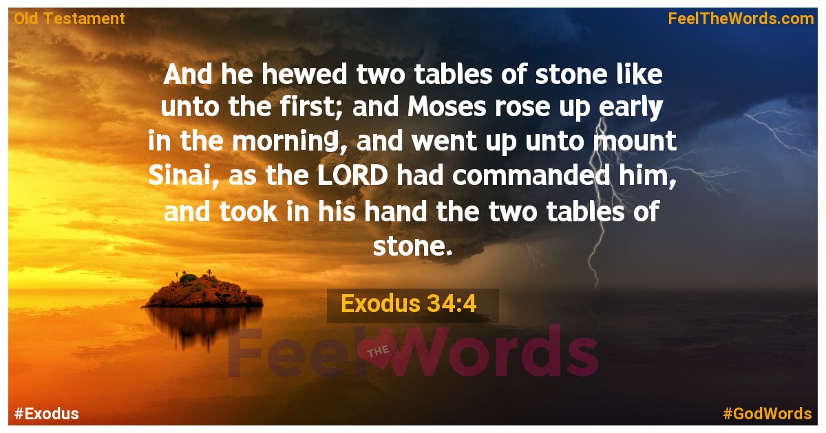 Exodus 34:4