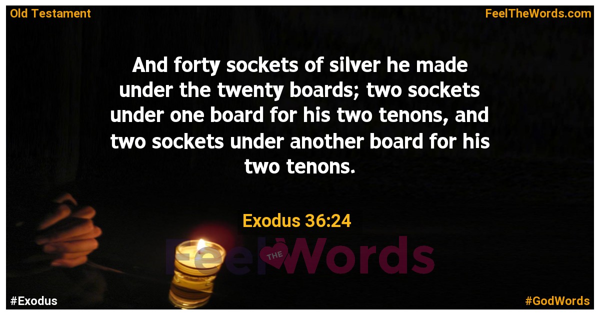Exodus 36:24
