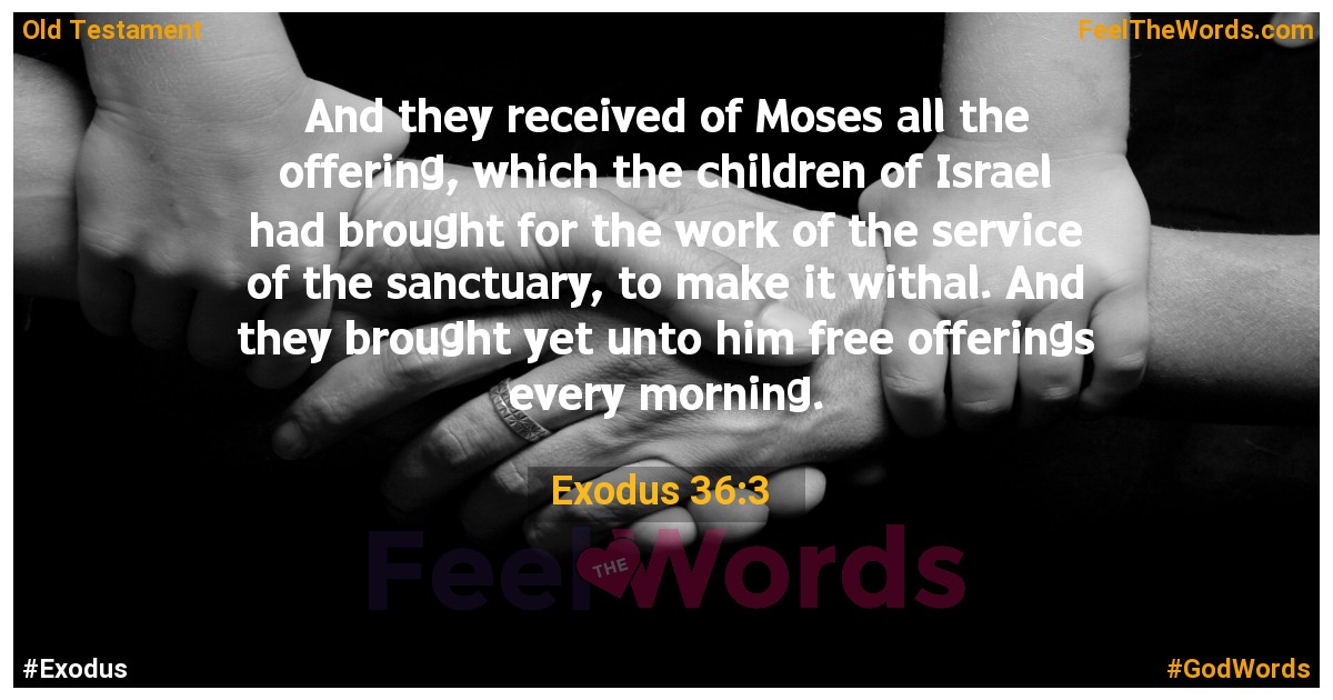 Exodus 36:3