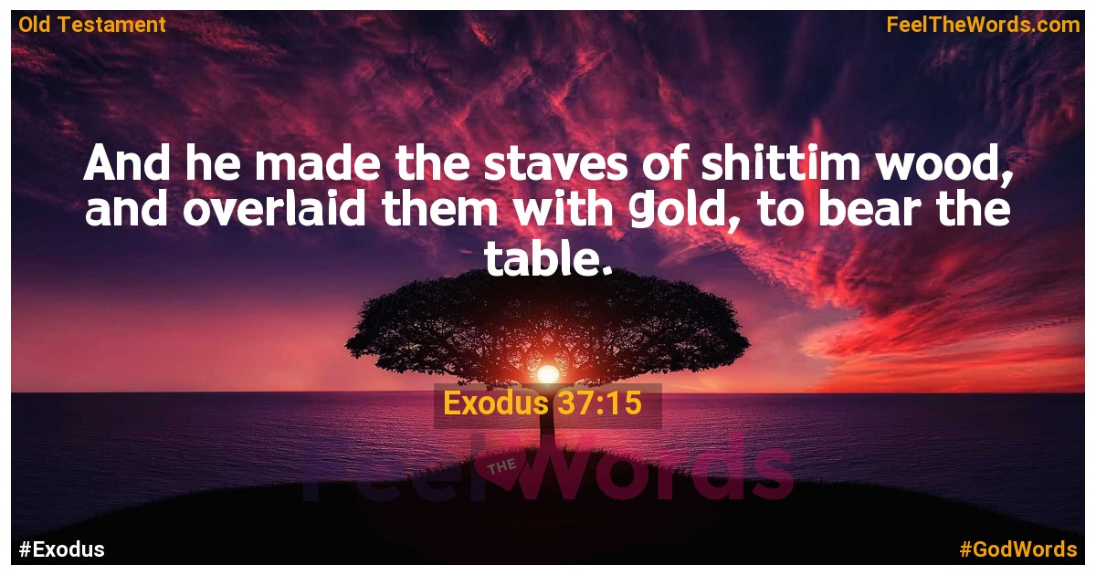 Exodus 37:15