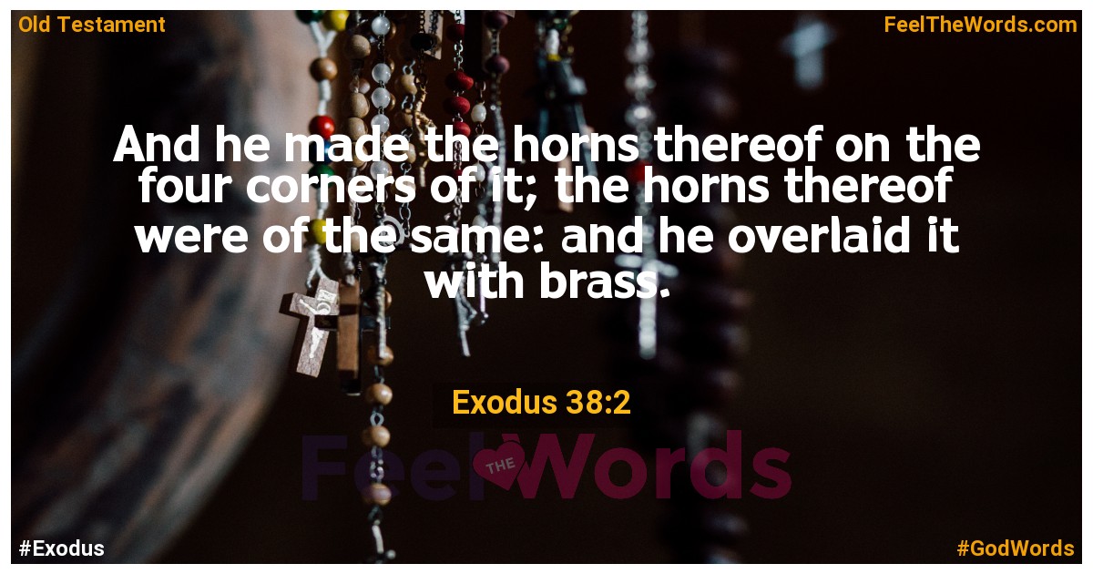 Exodus 38:2