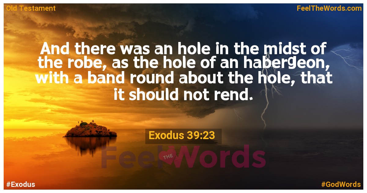 Exodus 39:23