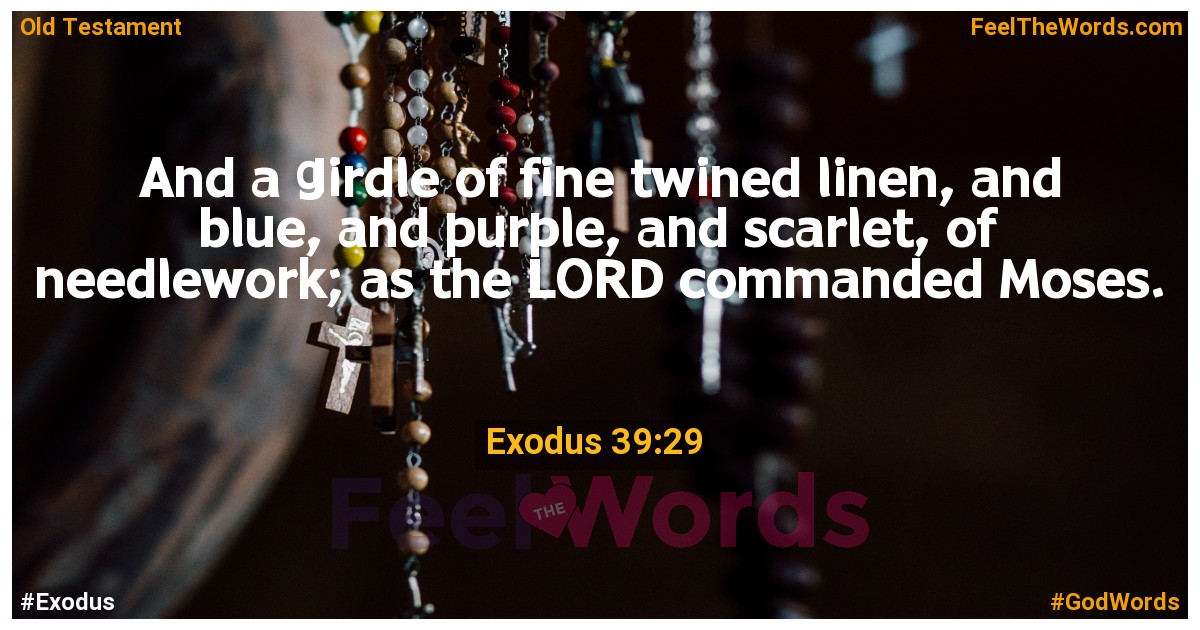 Exodus 39:29