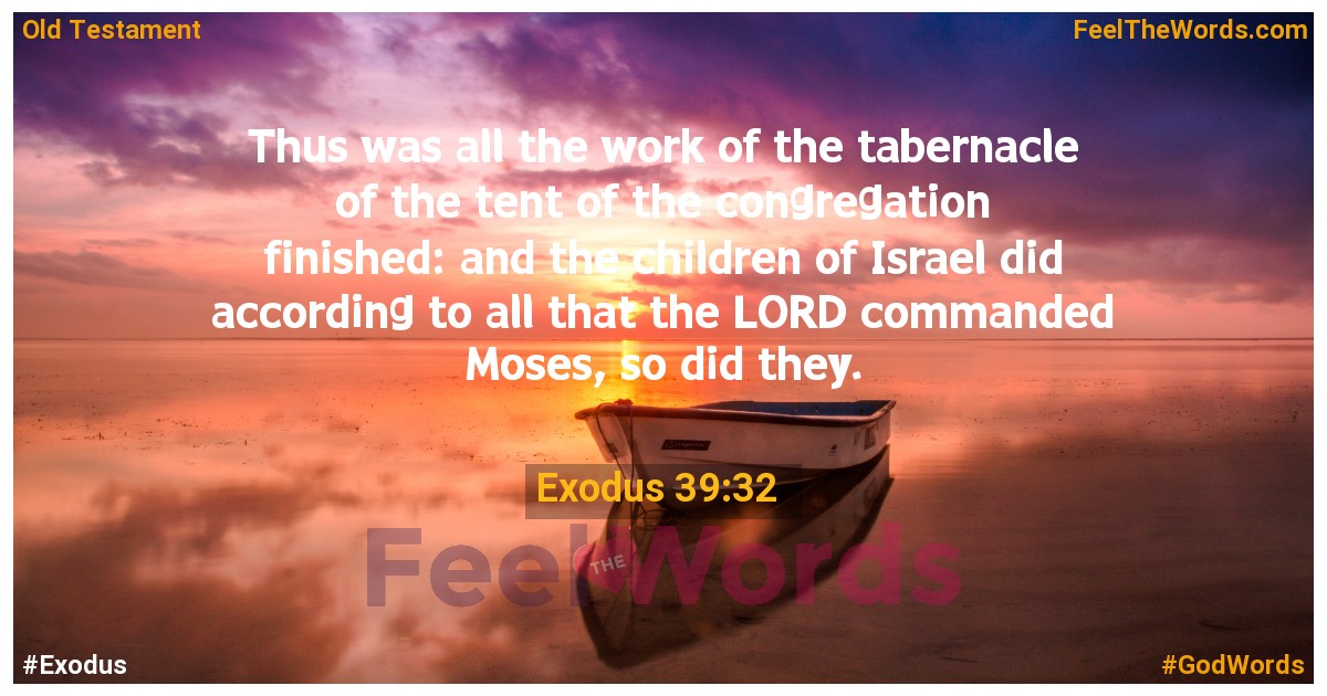 Exodus 39:32