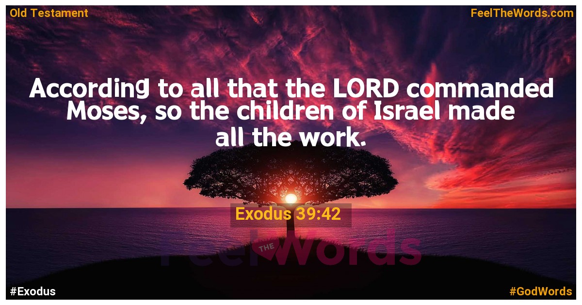 Exodus 39:42