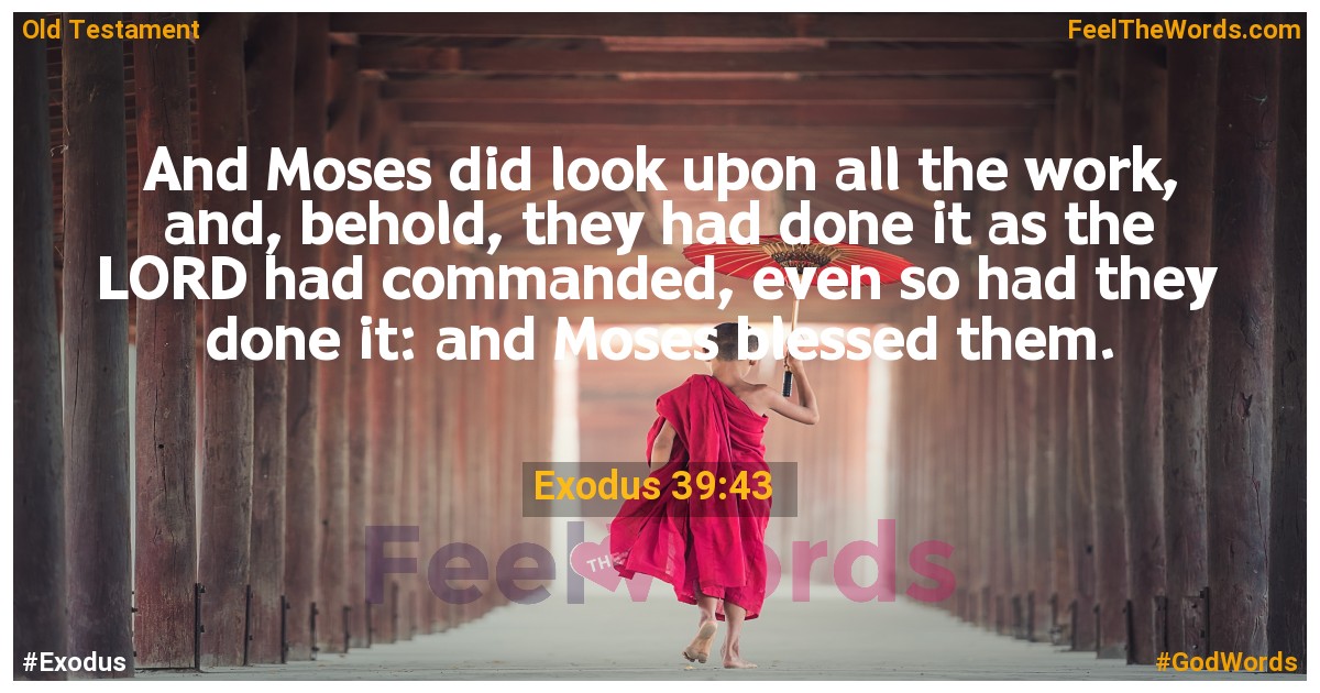Exodus 39:43