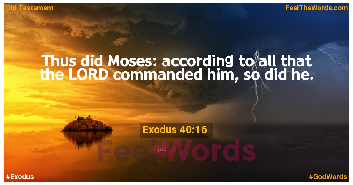 Exodus 40:16