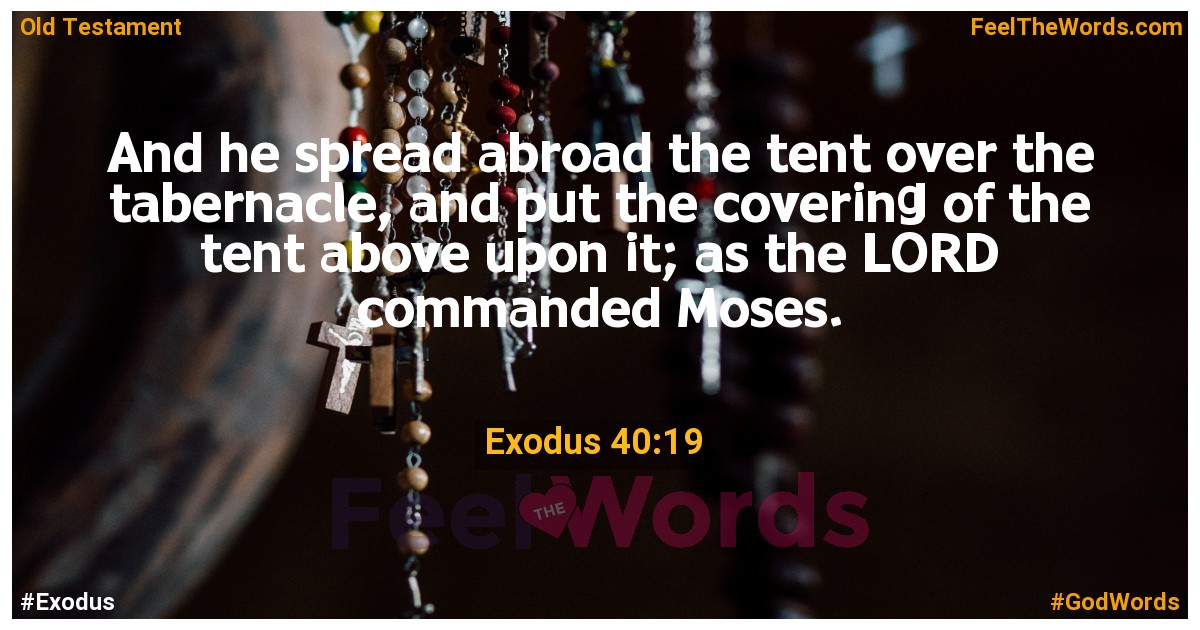 Exodus 40:19