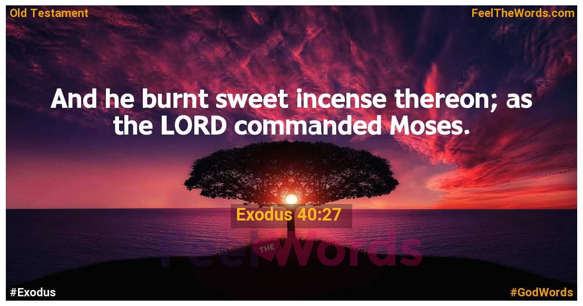 Exodus 40:27