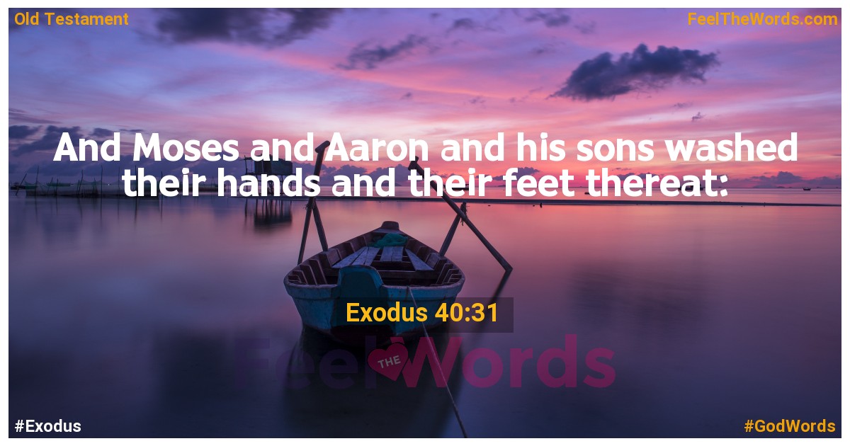 Exodus 40:31