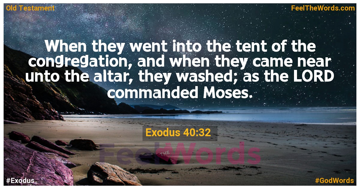 Exodus 40:32