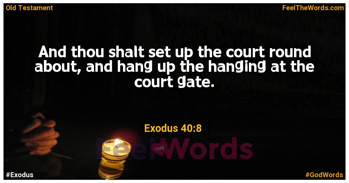 Exodus 40:8