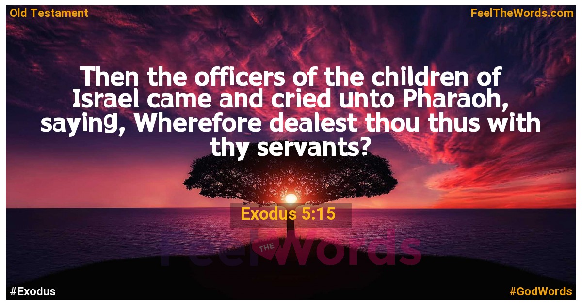 Exodus 5:15