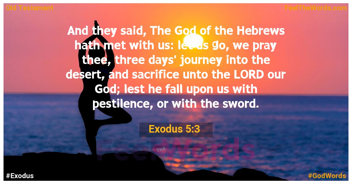 Exodus 5:3