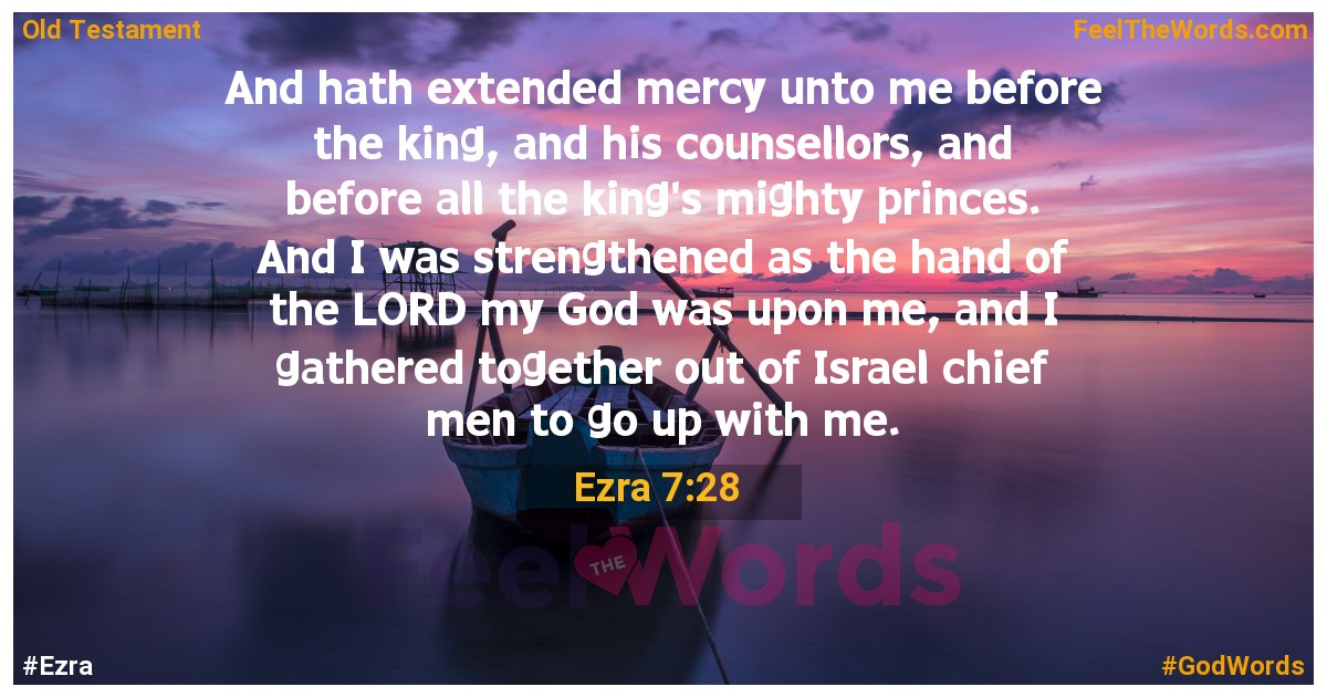 Ezra 7:28
