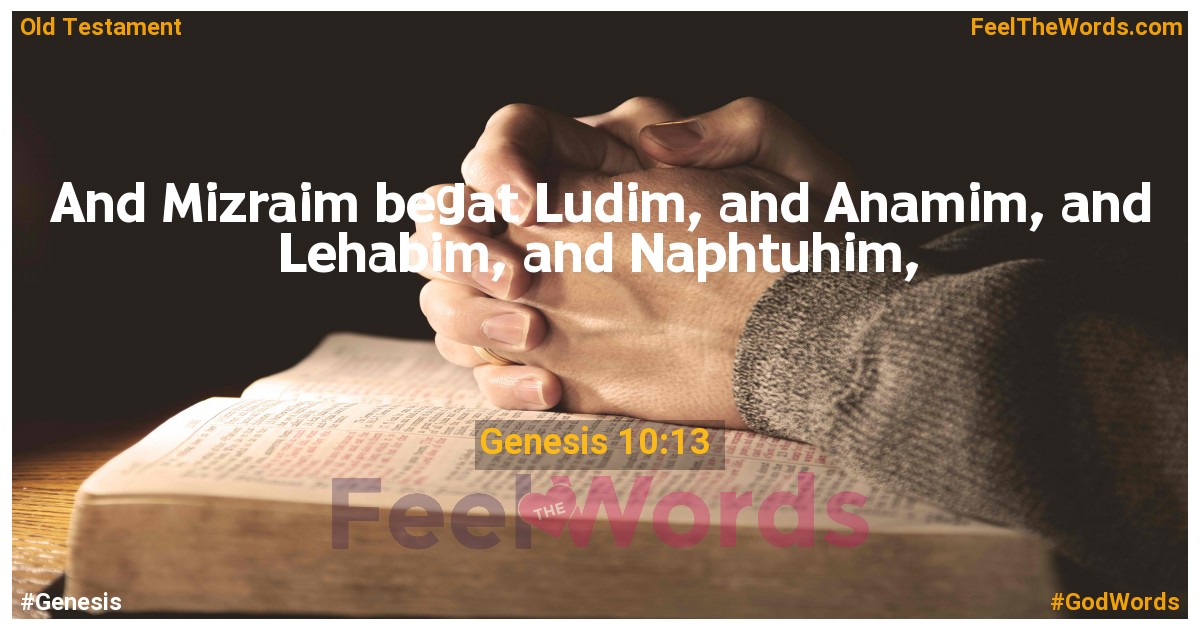 Genesis 10:13