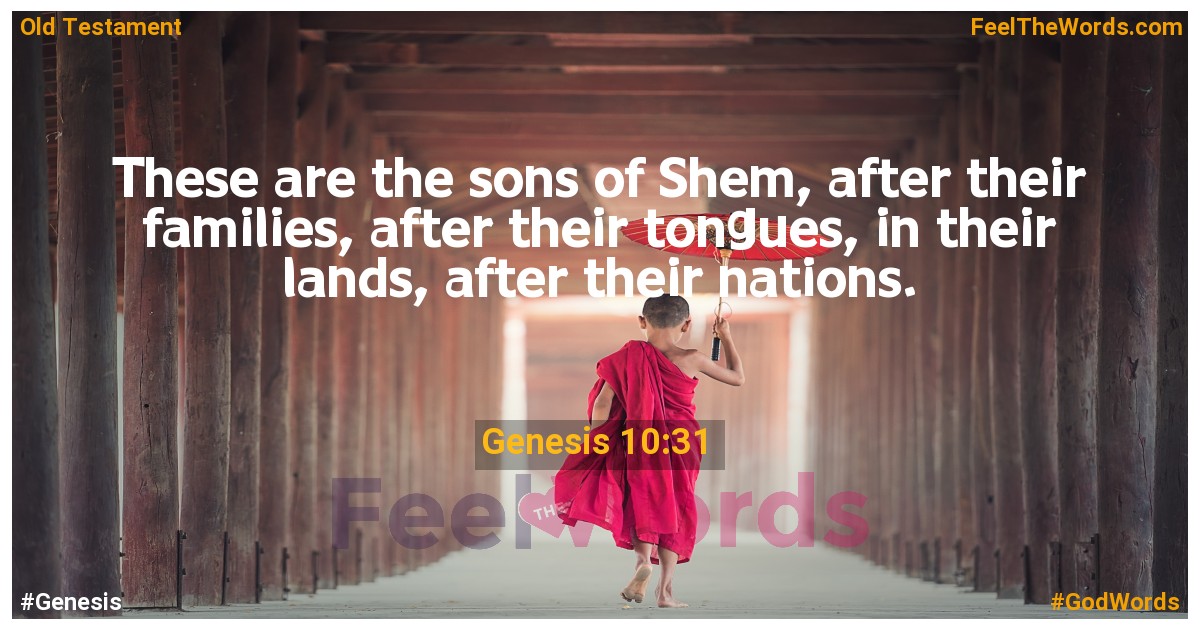 Genesis 10:31
