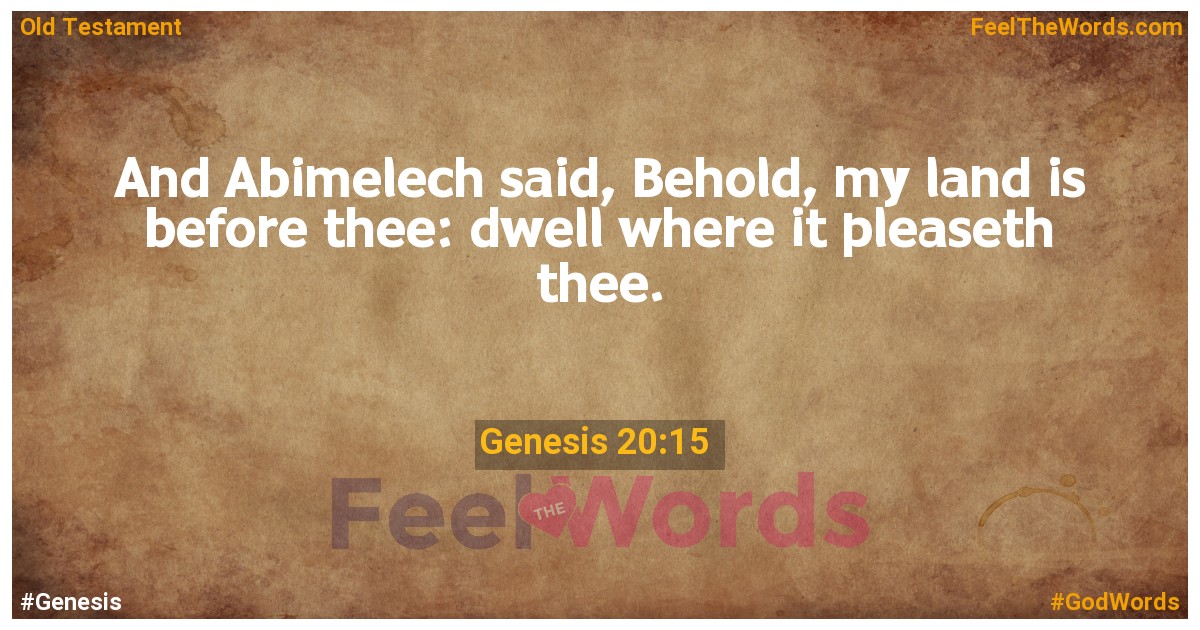 Genesis 20:15