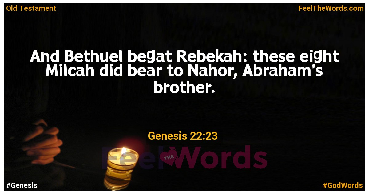Genesis 22:23