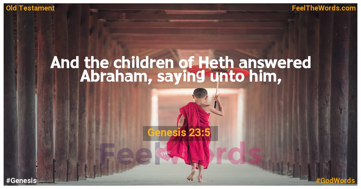 Genesis 23:5