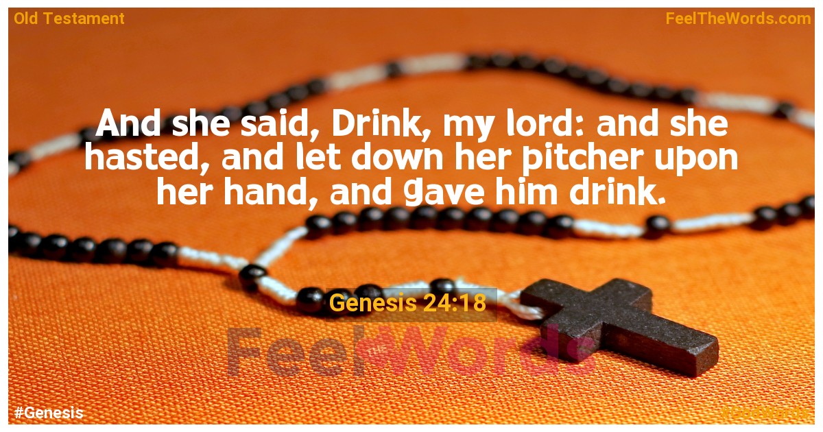 Genesis 24:18