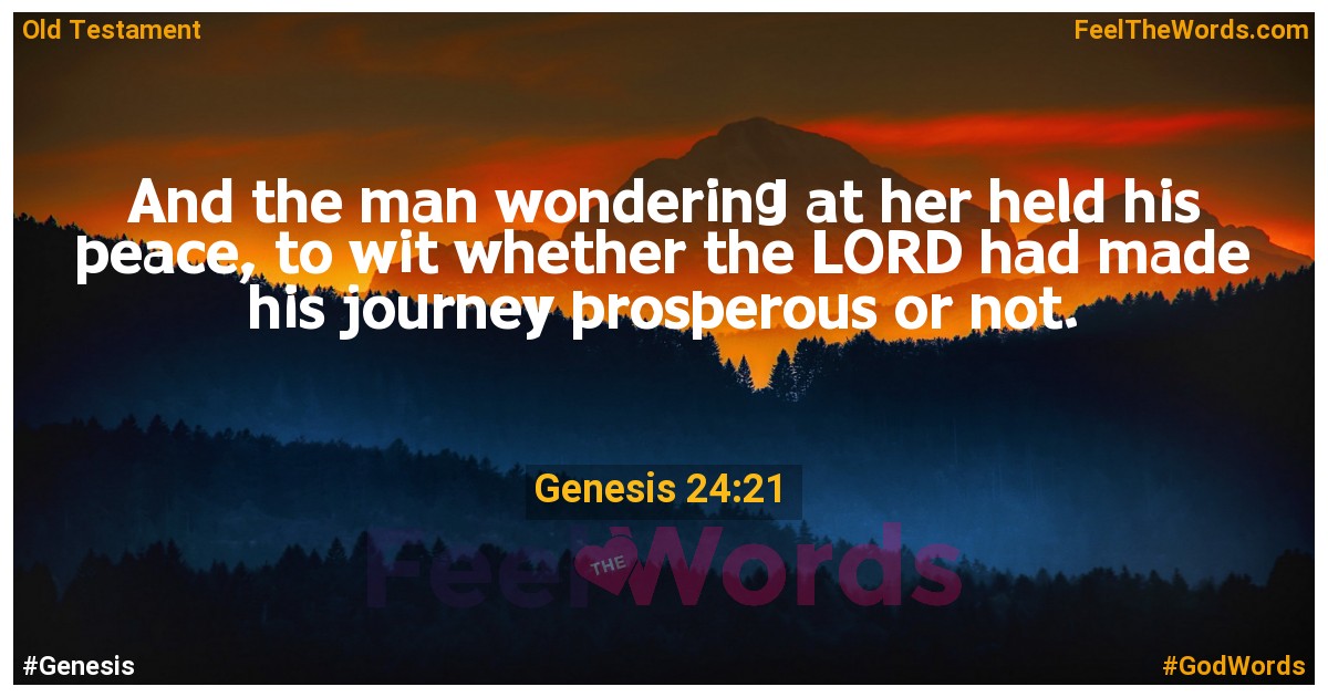 Genesis 24:21