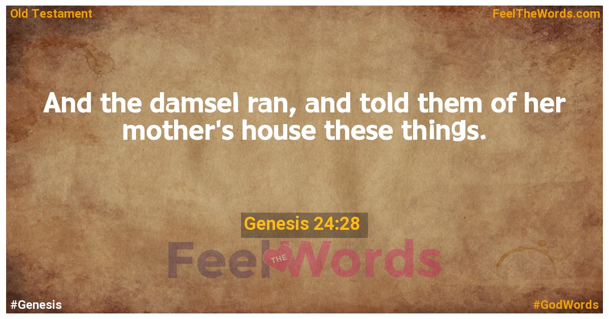 Genesis 24:28