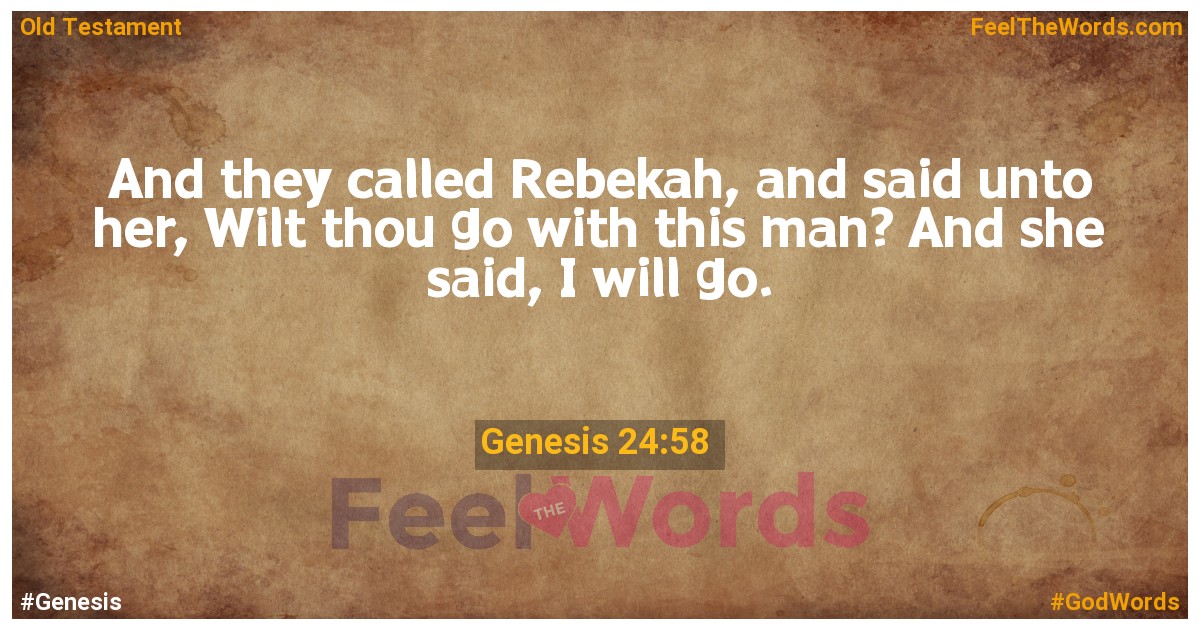 Genesis 24:58