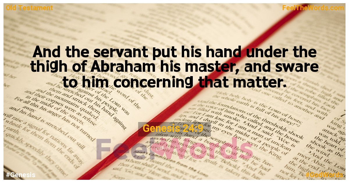Genesis 24:9