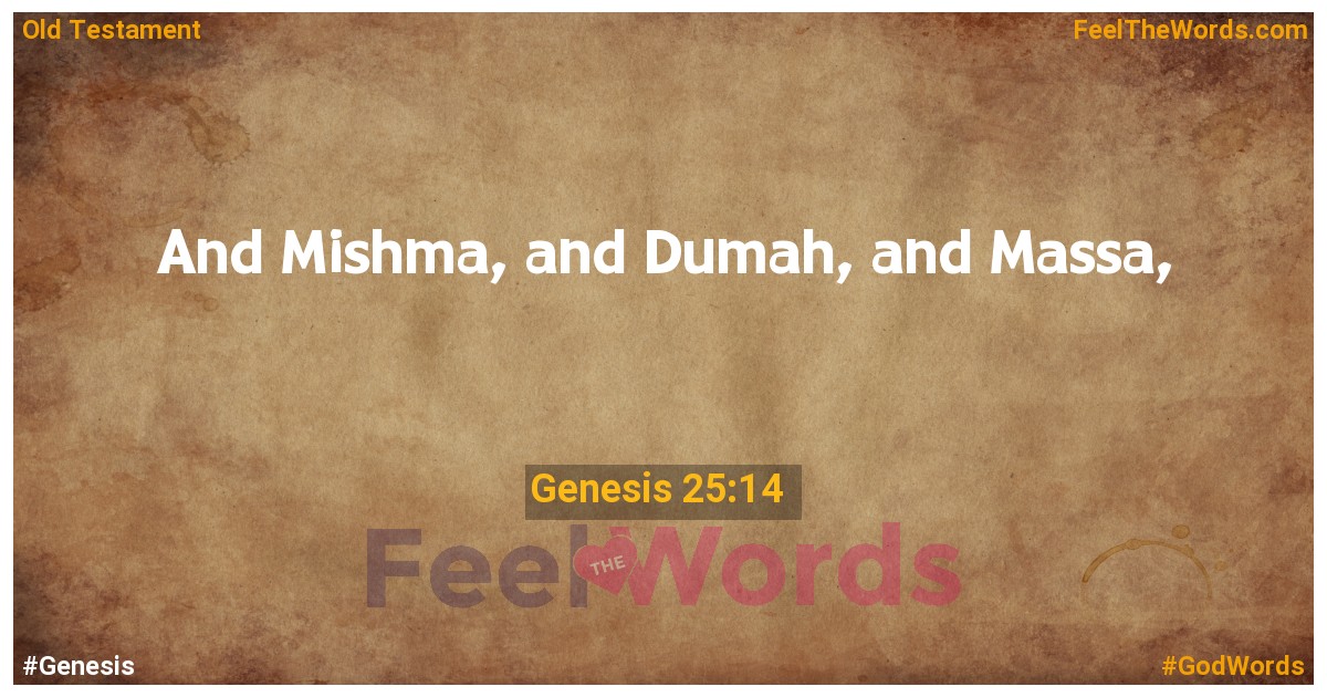 Genesis 25:14