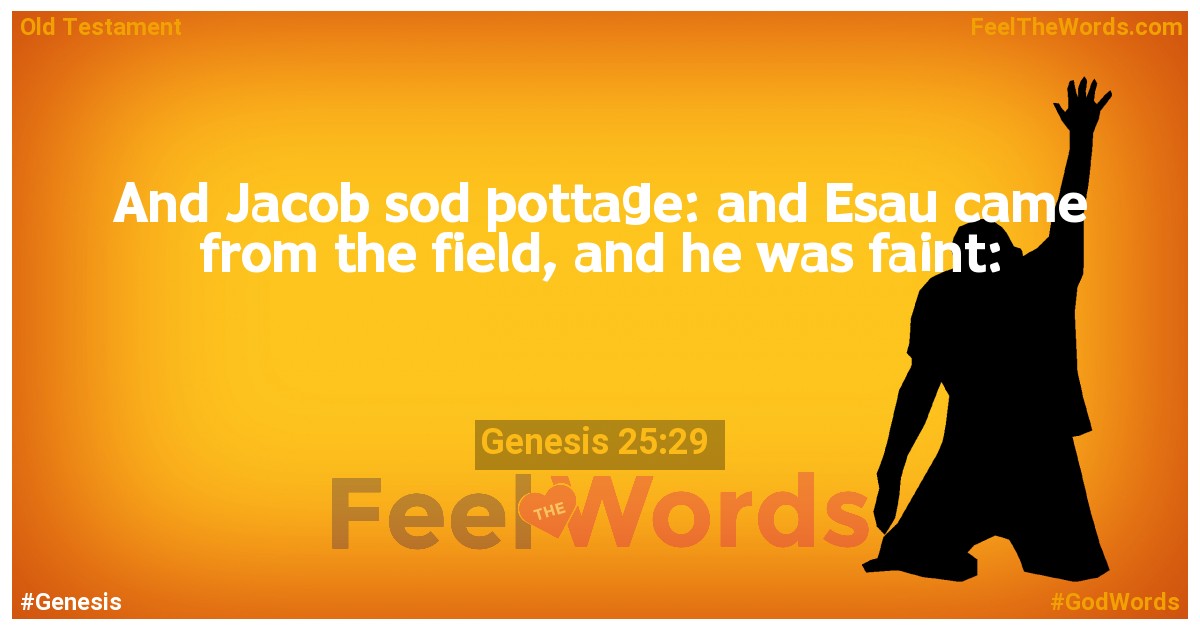 Genesis 25:29