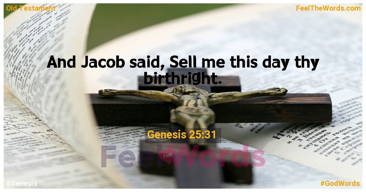 Genesis 25:31