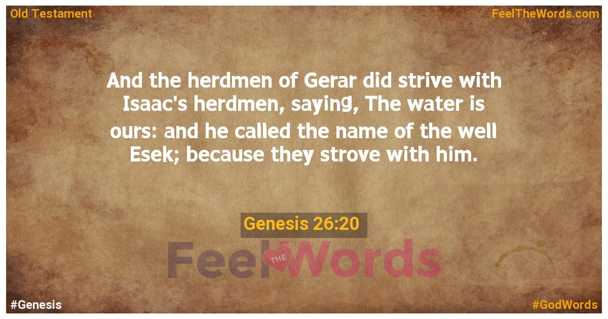 Genesis 26:20