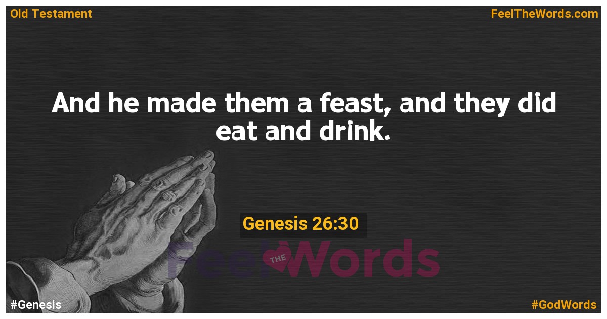 Genesis 26:30
