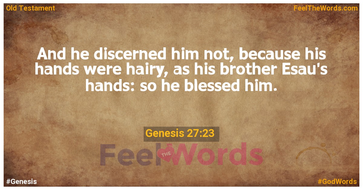 Genesis 27:23