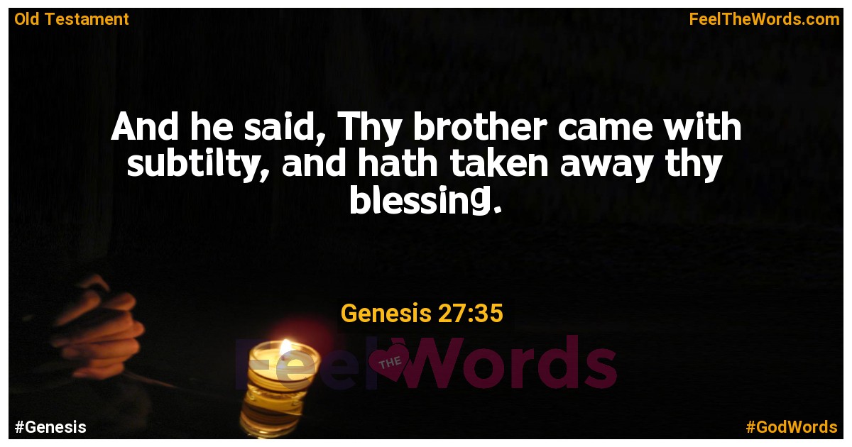 Genesis 27:35