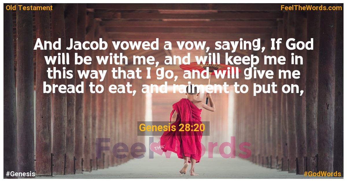 Genesis 28:20 | Feel The Words
