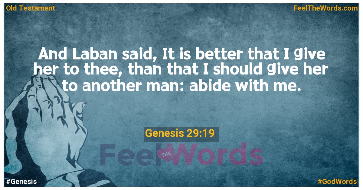 Genesis 29:19