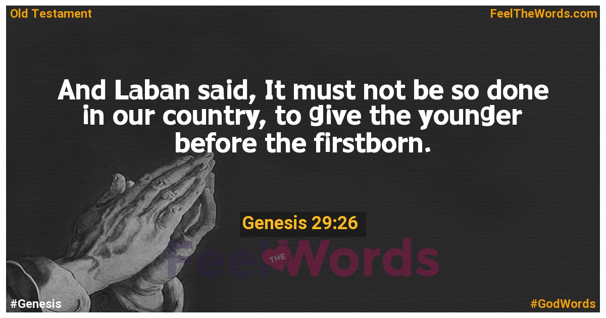 Genesis 29:26