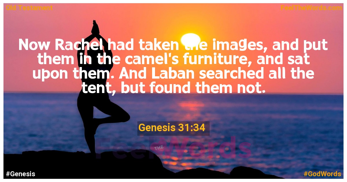 Genesis 31:34